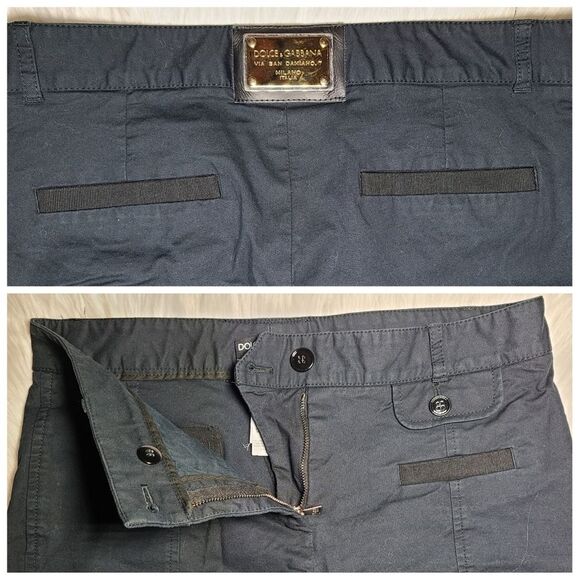 Dolce & Gabbana|Black Ankle Zipper Pants, 40 - Picture 3 of 7